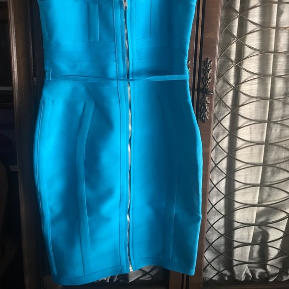 Blue Bandage Dress - Picture 3 of 4